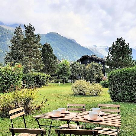 Chamonix Appartement Vue Mont Blanc Avec Jardin Exterior foto